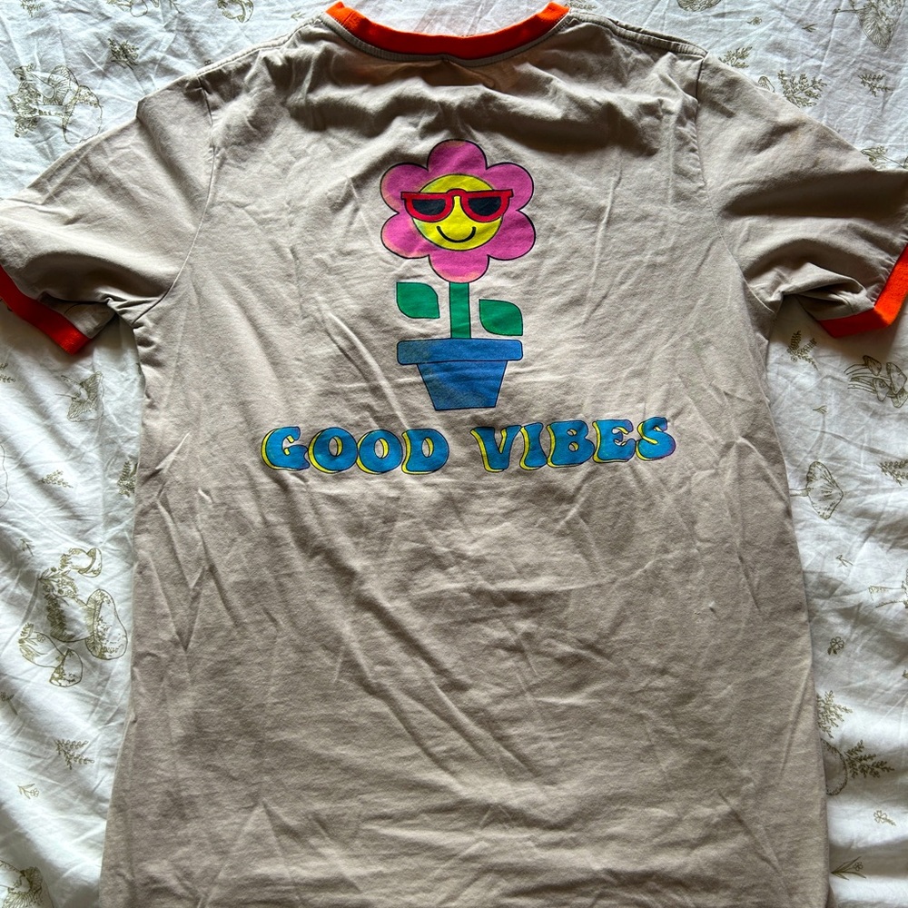 dutch bros “good vibes” ringer tee